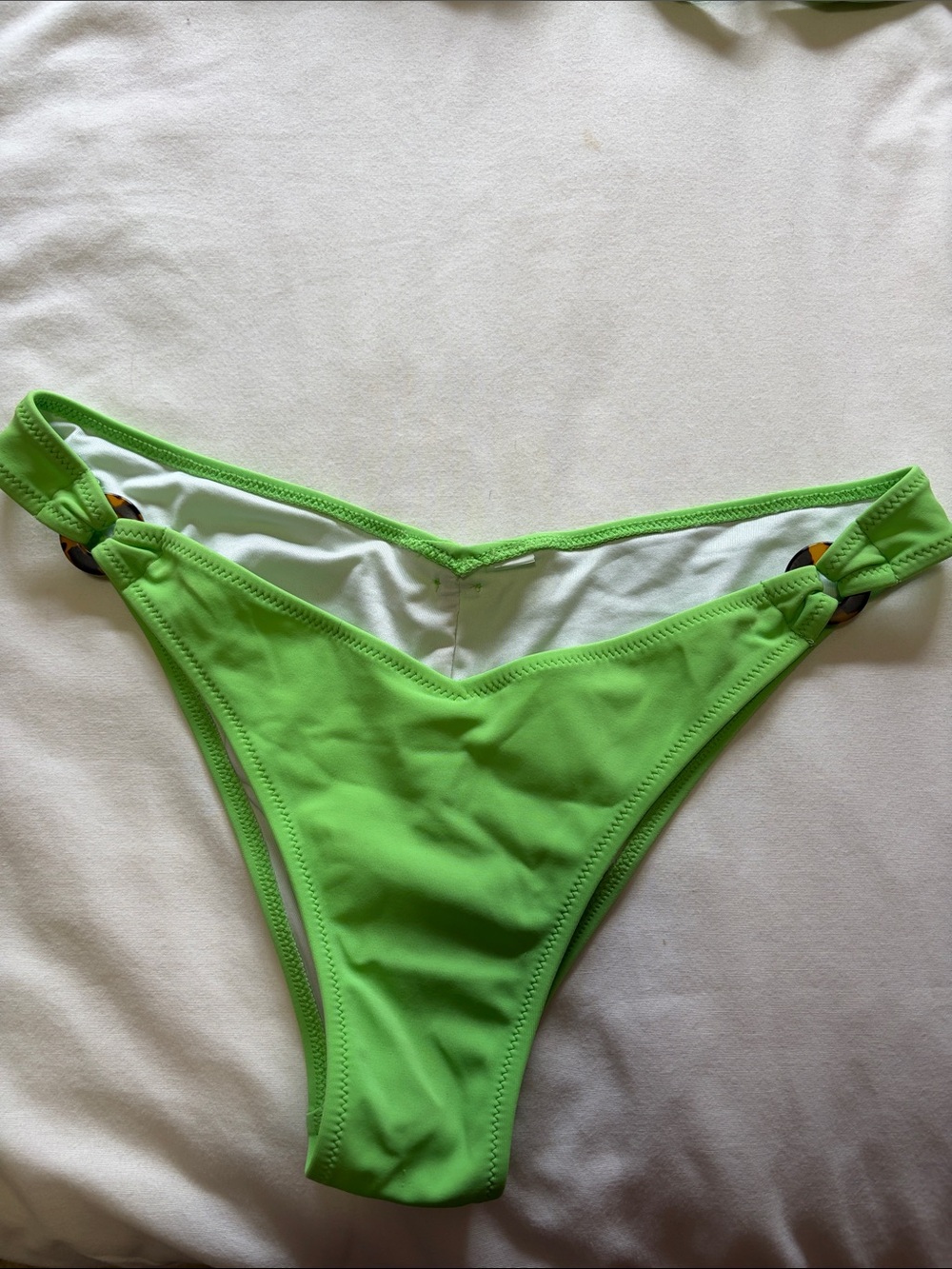 PINK Victoria's Secret Neon Lime Green Push-Up Bikini 👙 💚☀️ - Picture 3 of 4